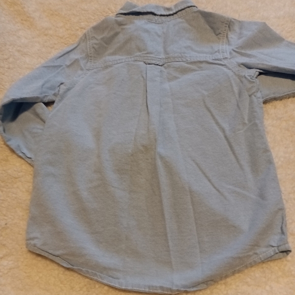 Old Navy Light Denim Long Sleeve Button Up - Picture 2 of 4